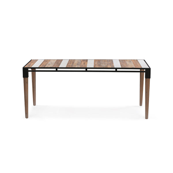 Medley 6-Seat Dining Table in White Wash