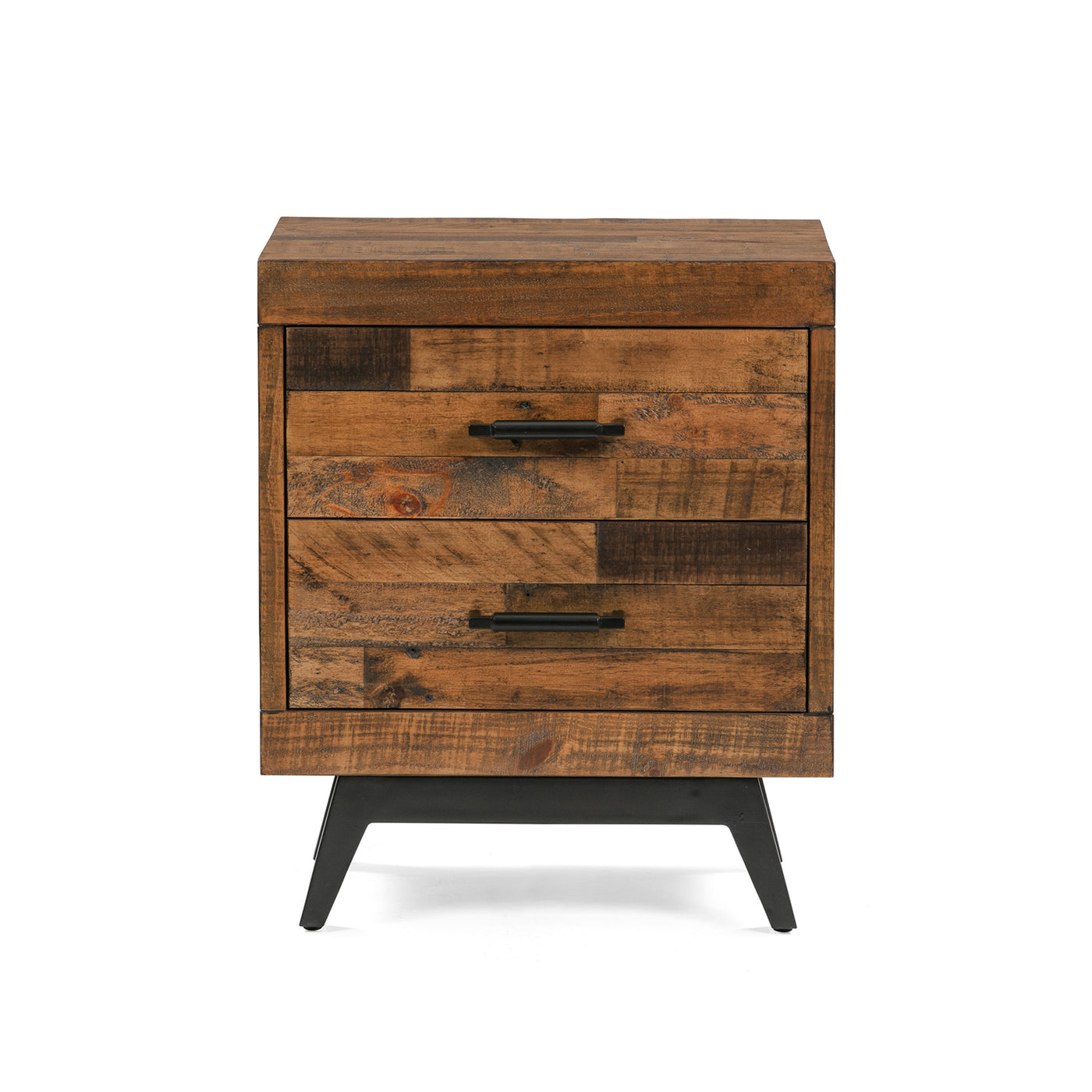 Dixon 2-Drawer Nightstand in Natural Finish – Bois & Cuir